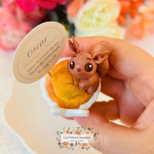 Oscar - Petit Écureuil Roux - Sculpture d'Art Unique