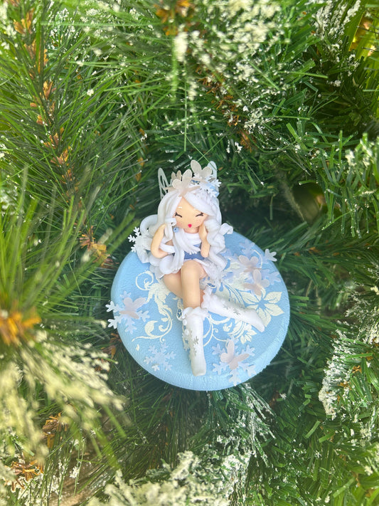 Bianca - Fée de l'Hiver - Sculpture d'Art Unique