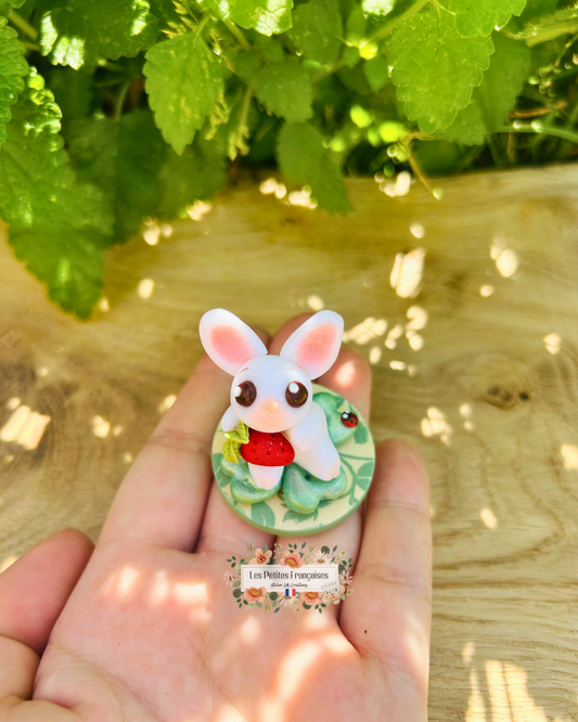 Victor - Lapin Trèfle Porte-Bonheur - Sculpture d'Art Unique