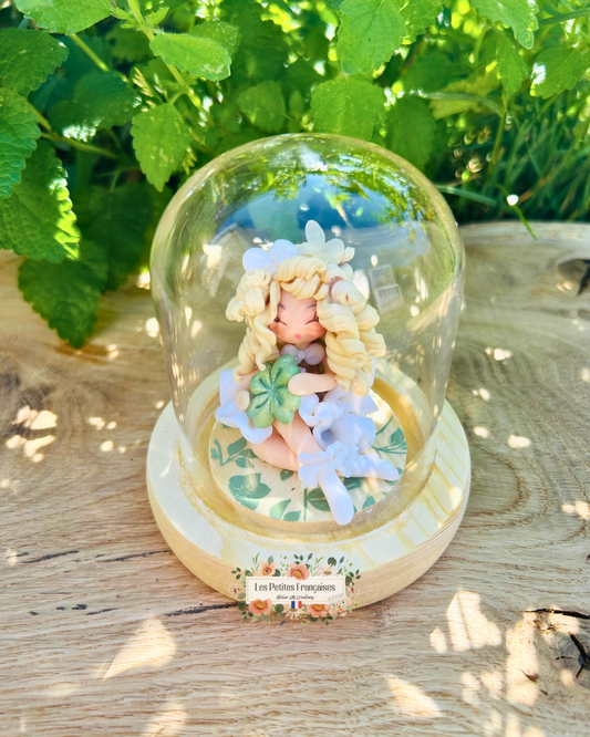 Rose - Trèfle Porte-Bonheur - Sculpture d'Art Unique