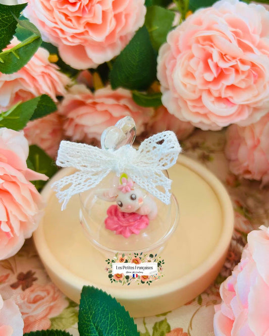 Églantine - Sculpture d'Art Unique - Sous Cloche