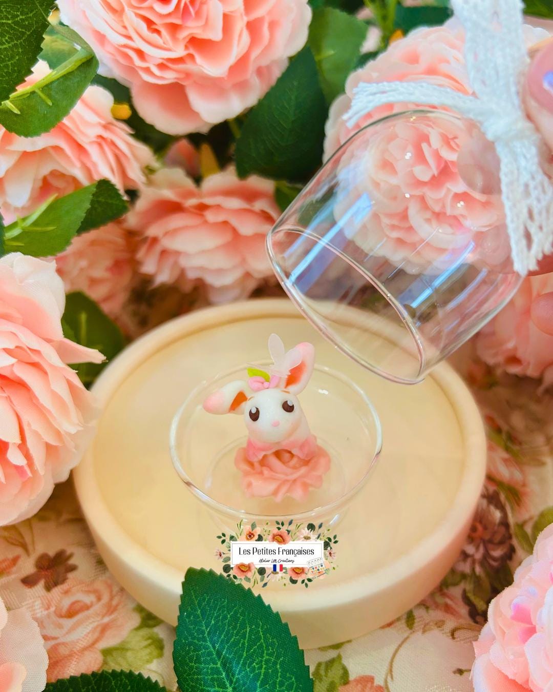 Colombe - Sculpture d'Art Unique - Sous Cloche