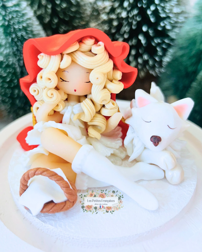 Le Petit Chaperon Rouge - Sculpture d'Art Unique