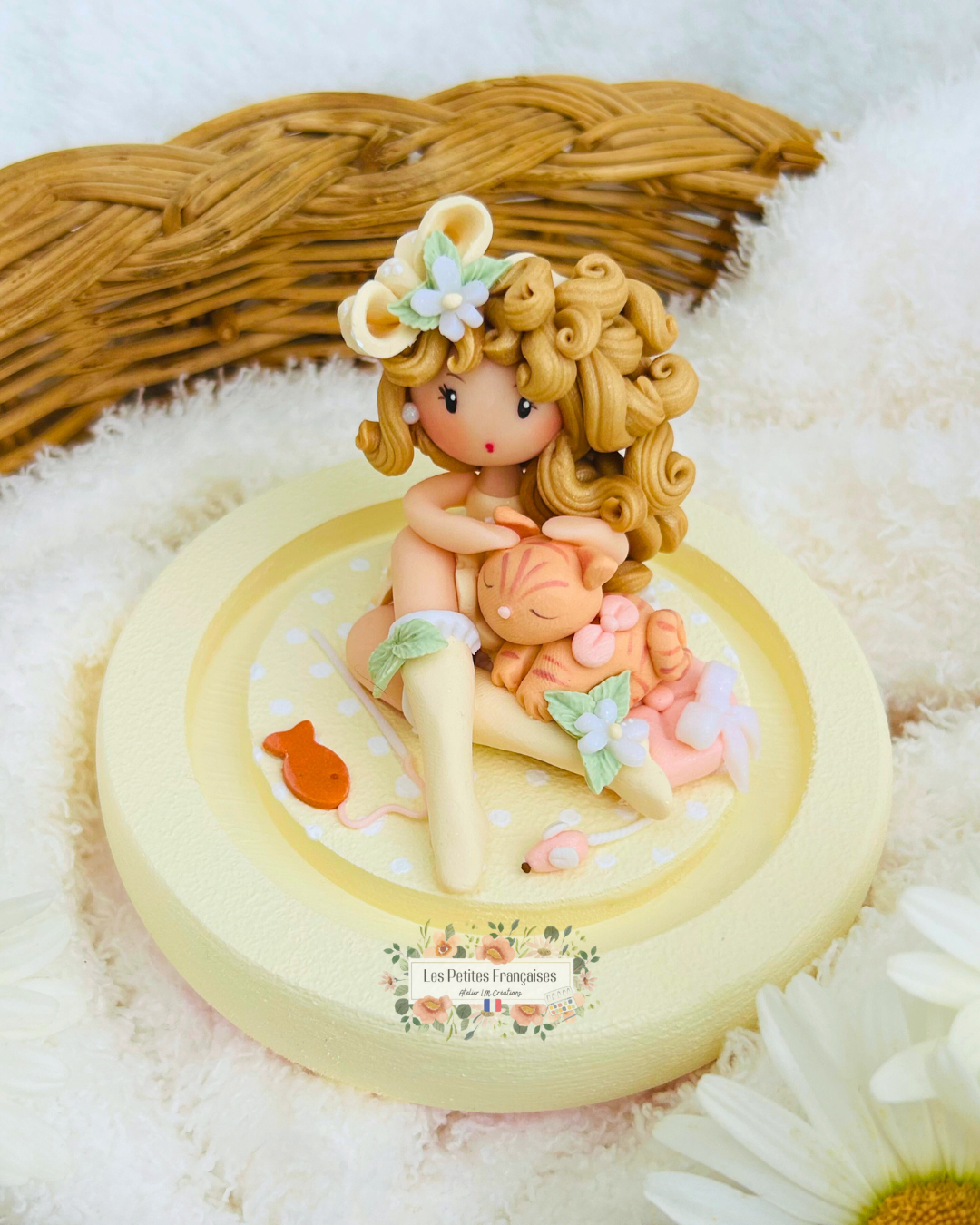 Jeanne - Poupée Chat - Sculpture d'Art Unique