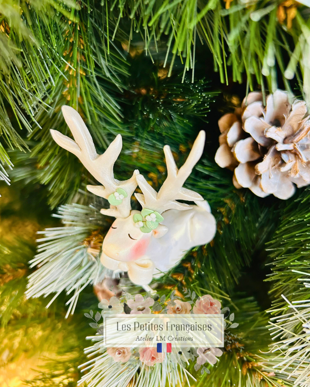 Henri - Cerf Blanc des Forêts Enneigées