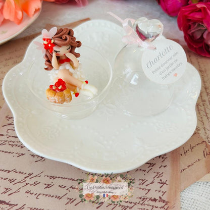 Charlotte - Sculpture d'Art Unique Parfumé - Sous Cloche