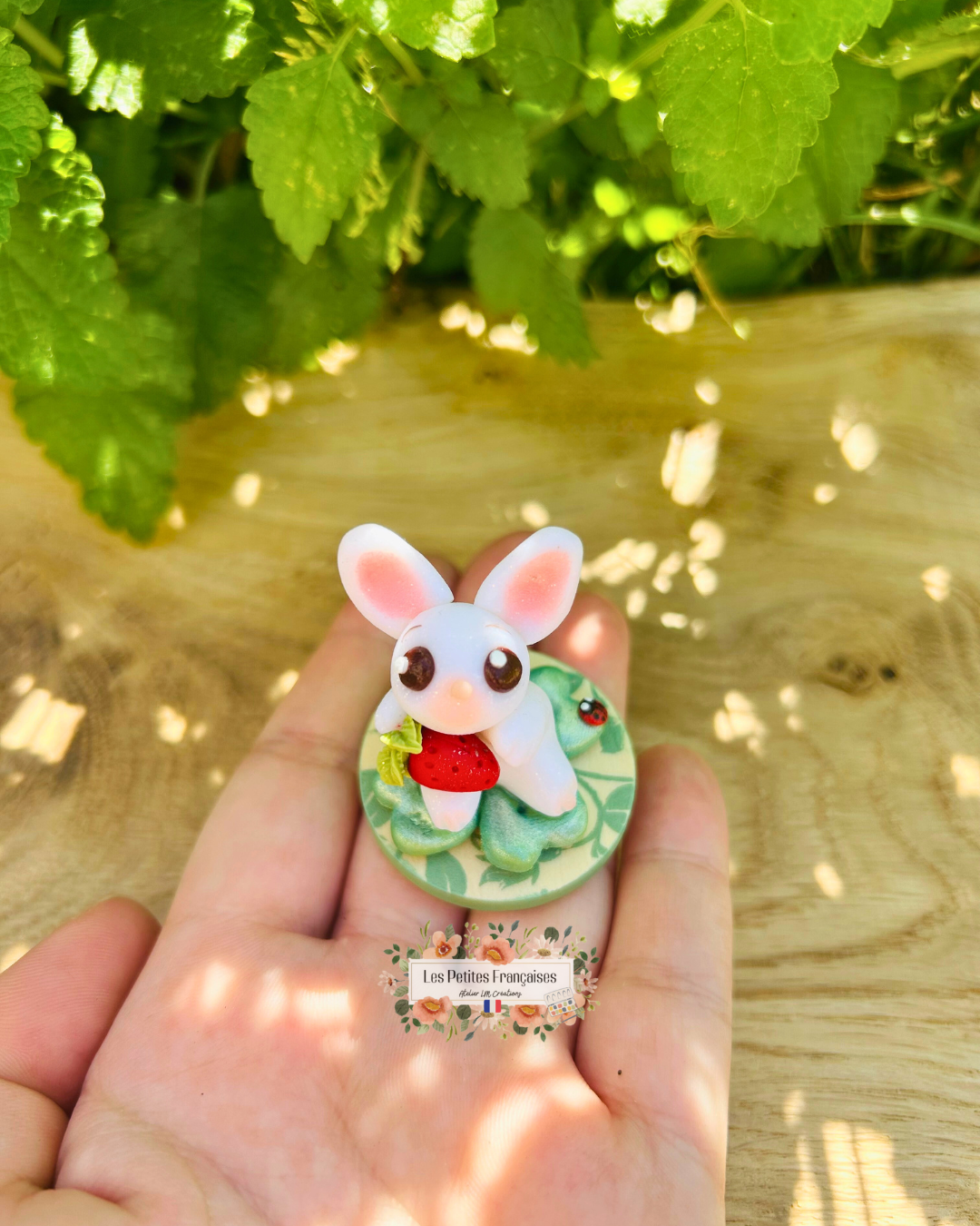 Victor - Lapin Trèfle Porte-Bonheur - Sculpture d'Art Unique