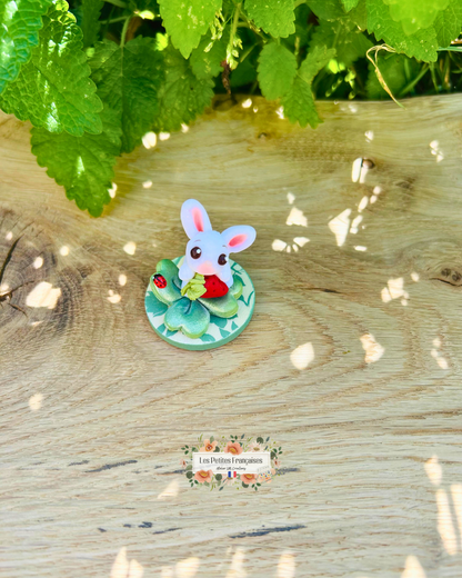 Emile - Lapin Trèfle Porte-Bonheur - Sculpture d'Art Unique
