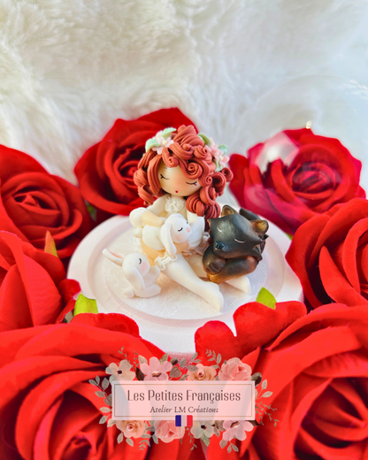 Tiphanie - Poupée Bohème - Sculpture d'Art Unique