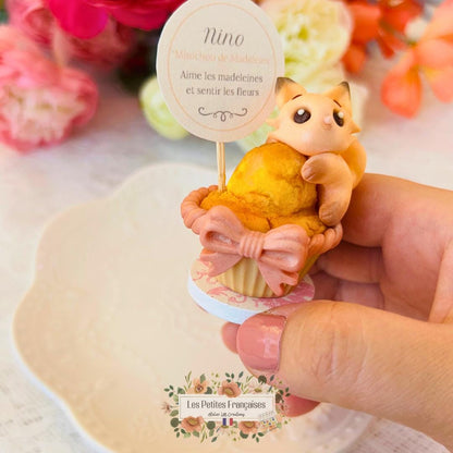 Nino - Petit Renard Roux - Sculpture d'Art Unique