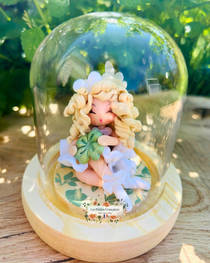 Rose - Trèfle Porte-Bonheur - Sculpture d'Art Unique