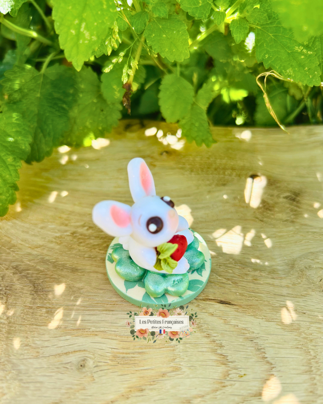 Victor - Lapin Trèfle Porte-Bonheur - Sculpture d'Art Unique