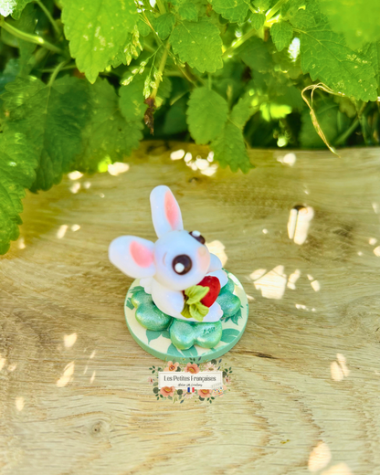 Victor - Lapin Trèfle Porte-Bonheur - Sculpture d'Art Unique