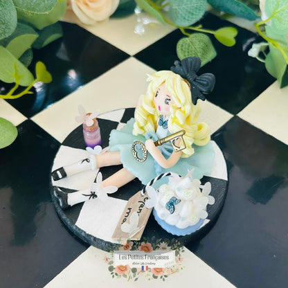 Alice - Alice au Pays des Merveilles - Sculpture d'Art Unique