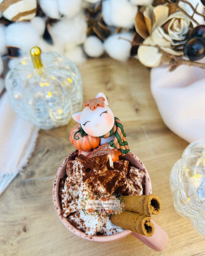 Le Petit Chat d'Automne - Tasse/Mug Automne - Sculpture d'Art Unique