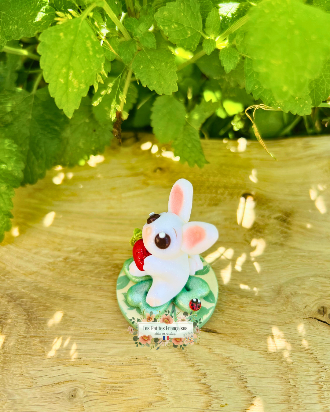 Victor - Lapin Trèfle Porte-Bonheur - Sculpture d'Art Unique