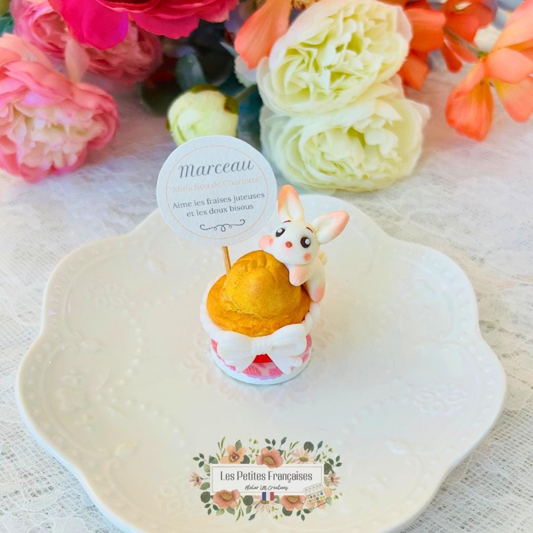 Marceau - Petit Lapin Blanc - Sculpture d'Art Unique