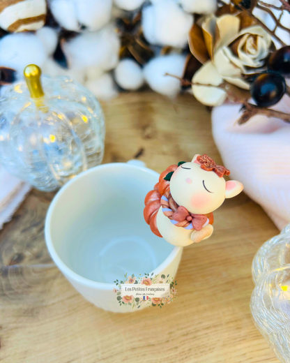 Le Petit Chat d'Automne - Tasse/Mug Automne - Sculpture d'Art Unique