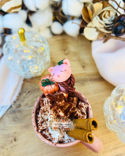 Le Petit Chat d'Automne - Tasse/Mug Automne - Sculpture d'Art Unique