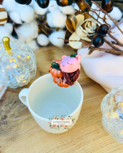 Le Petit Chat d'Automne - Tasse/Mug Automne - Sculpture d'Art Unique
