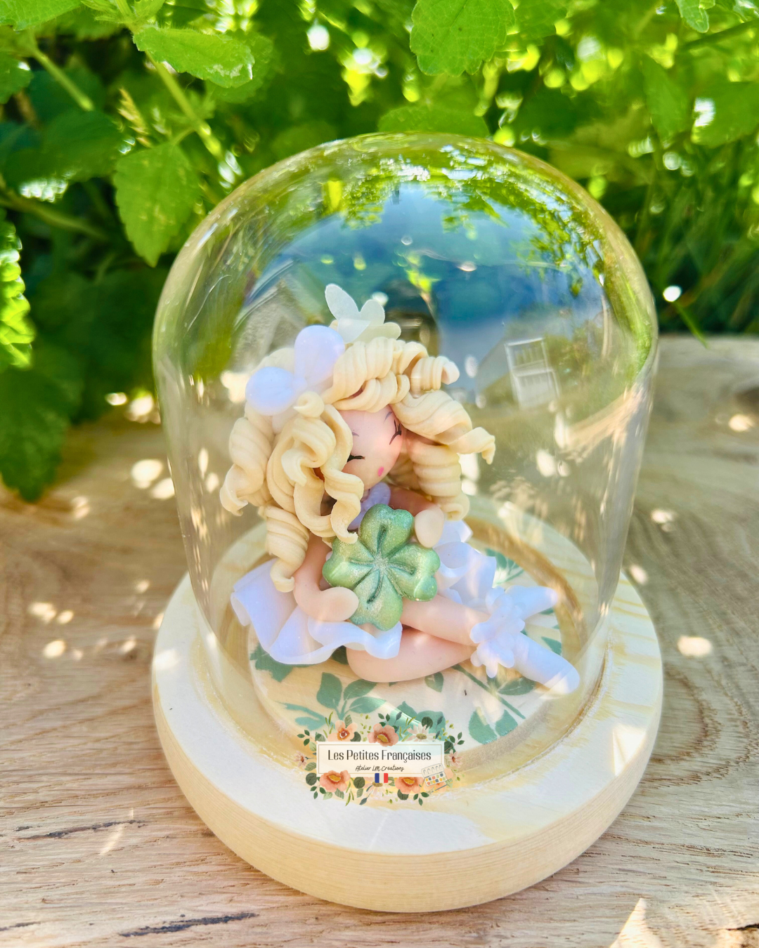 Rose - Trèfle Porte-Bonheur - Sculpture d'Art Unique