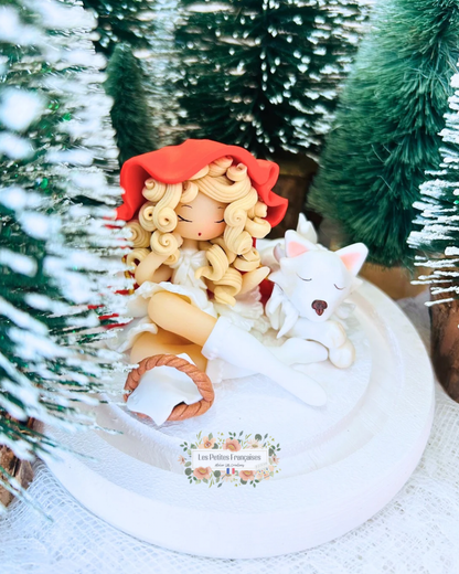 Le Petit Chaperon Rouge - Sculpture d'Art Unique