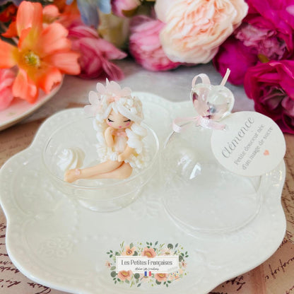 Clémence - Sculpture d'Art Unique Parfumé - Sous Cloche