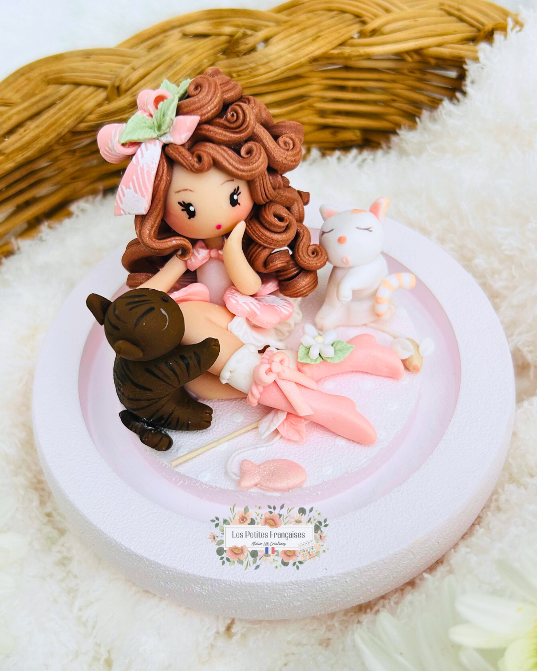 Éléanore - Poupée Chat - Sculpture d'Art Unique