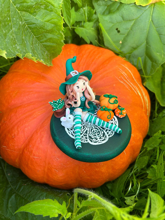 Harmonie - Sorcière des Plantes Magiques - Sculpture d'Art Unique