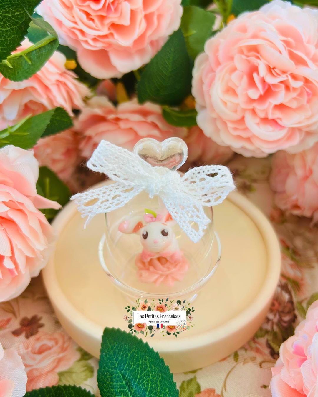 Colombe - Sculpture d'Art Unique - Sous Cloche