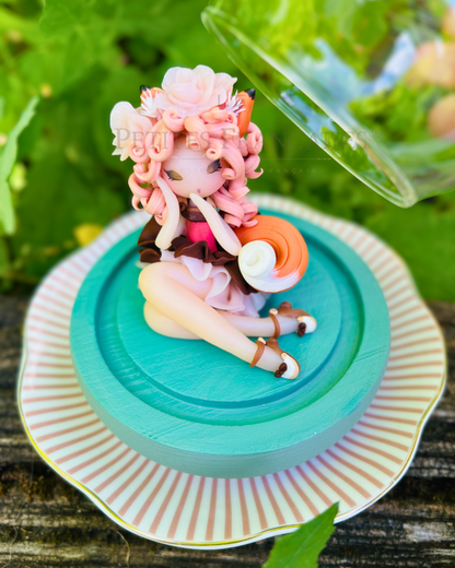 Poupée artisanale Astrid renarde figurine de collection fait main France, foret mousse doree renards automne, cadeau Noel automne femme original, pièce unique 1/4, artisanat français Les Petites Françaises