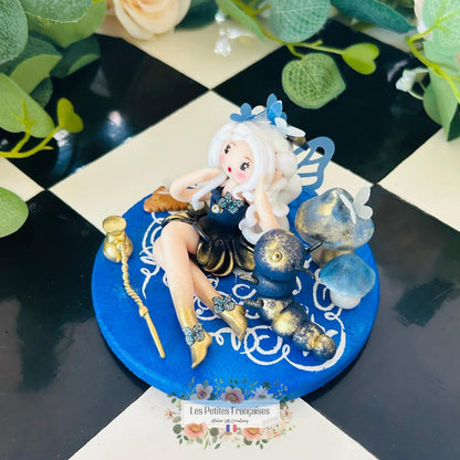 Le Ver à Soie - Alice au Pays des Merveilles - Sculpture d'Art Unique