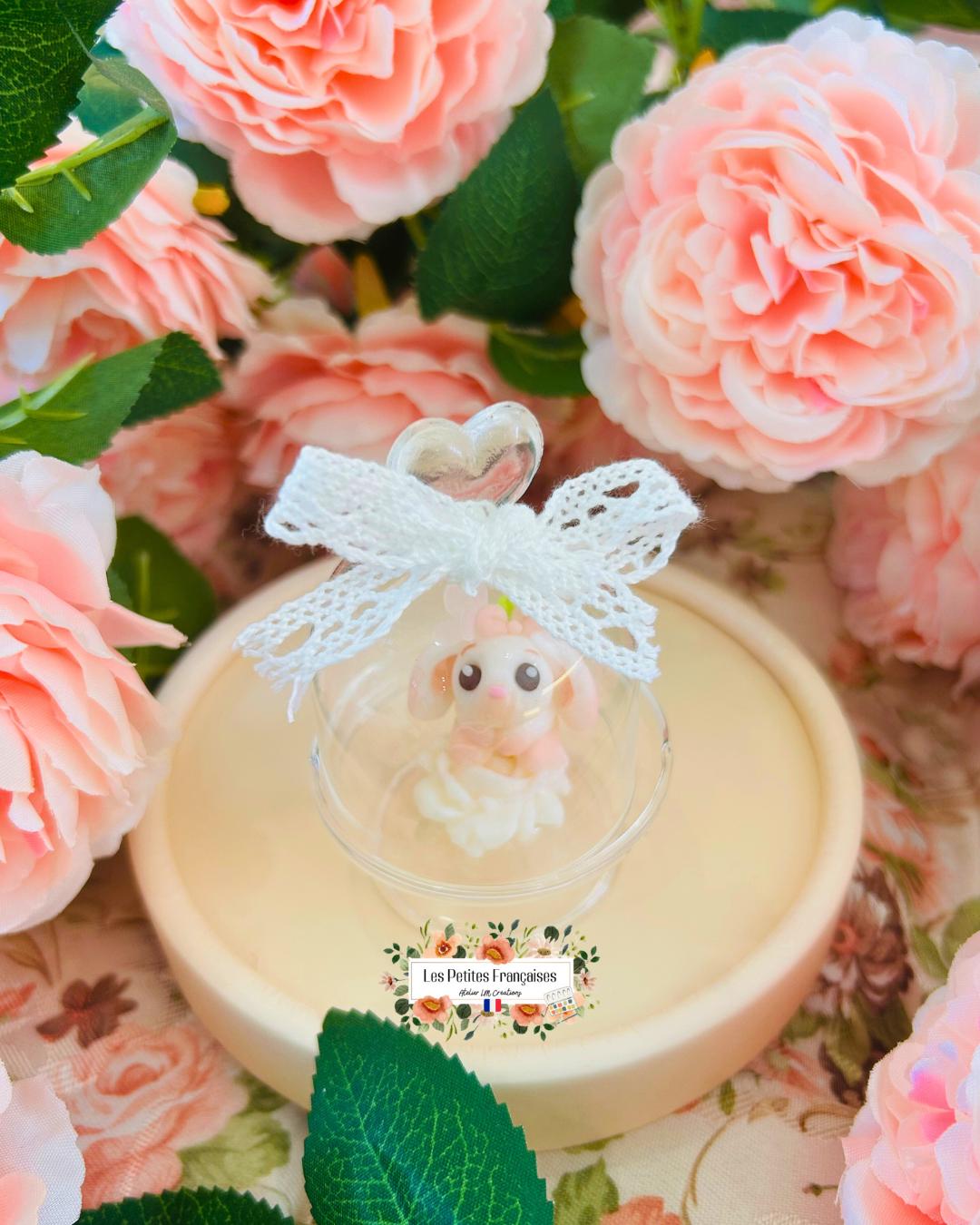 Lucette - Sculpture d'Art Unique - Sous Cloche