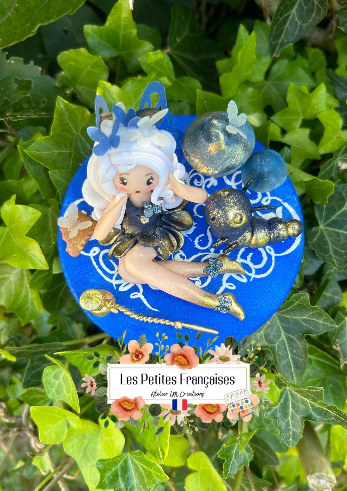 Le Ver à Soie - Alice au Pays des Merveilles - Sculpture d'Art Unique