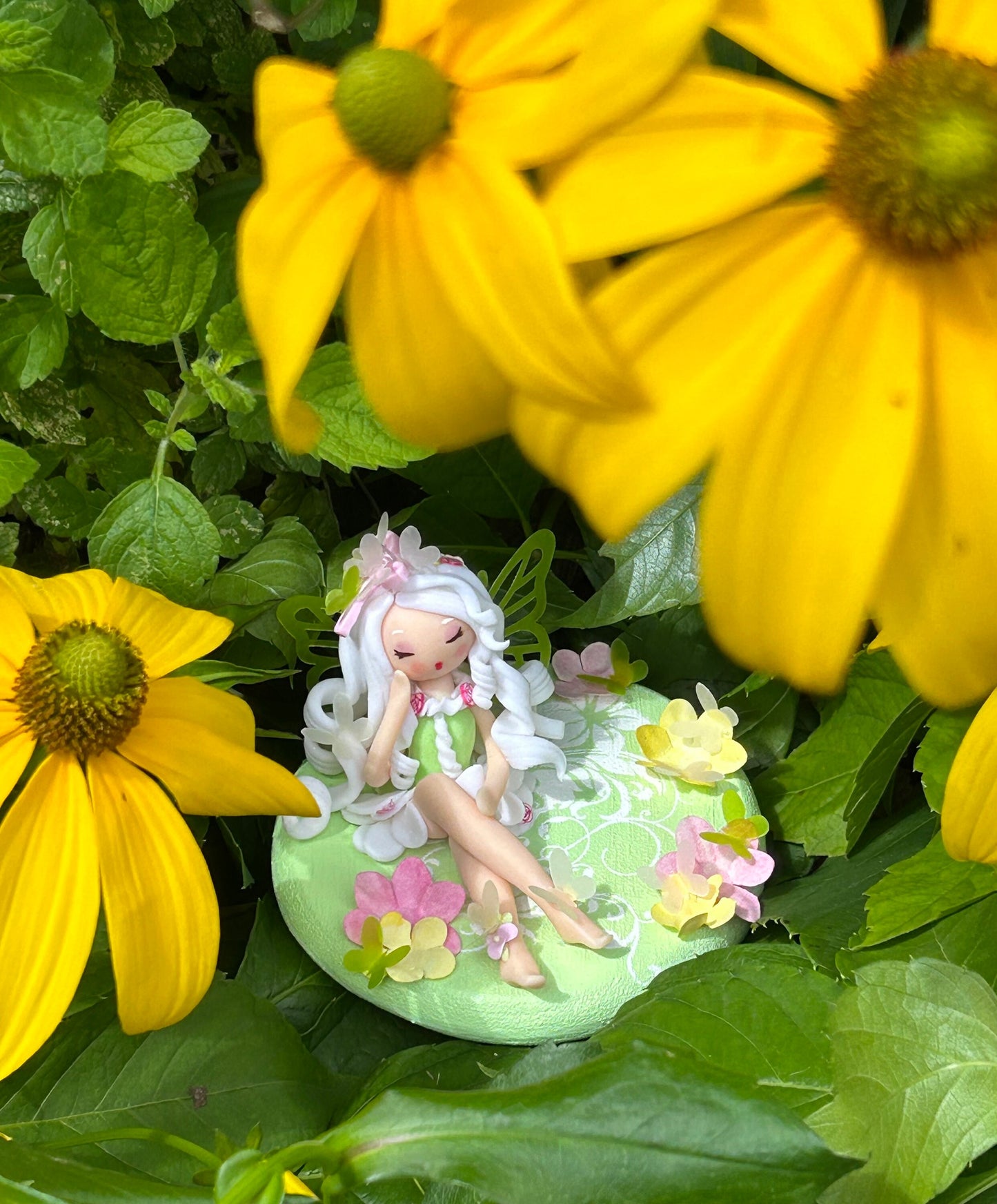 Floriana -Fée du Printemps - Sculpture d'Art Unique