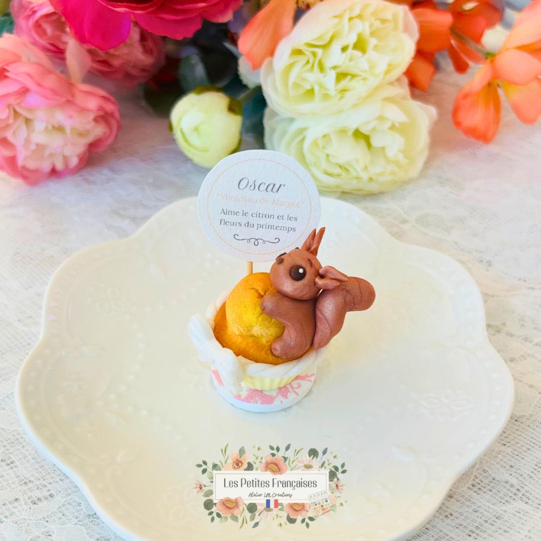 Oscar - Petit Écureuil Roux - Sculpture d'Art Unique