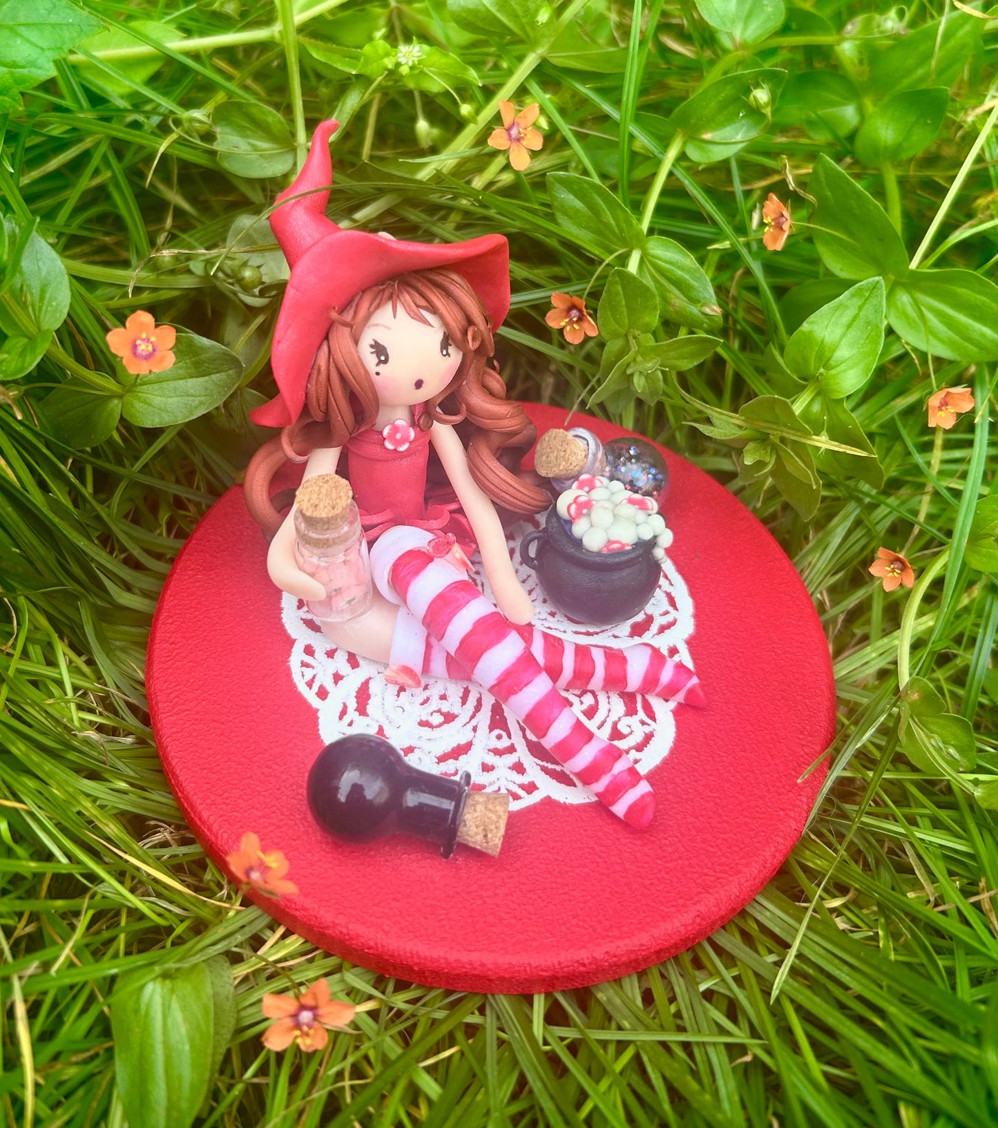 Rebecca -  Sorcière des Potions Magiques - Sculpture d'Art Unique