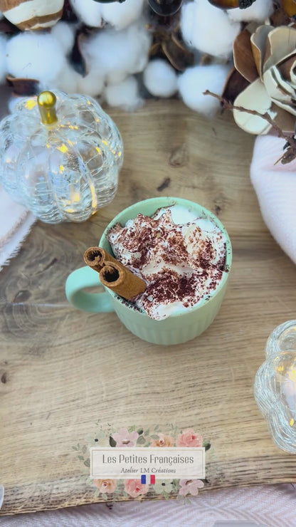 Le Petit Chat d'Automne - Tasse/Mug Automne - Sculpture d'Art Unique